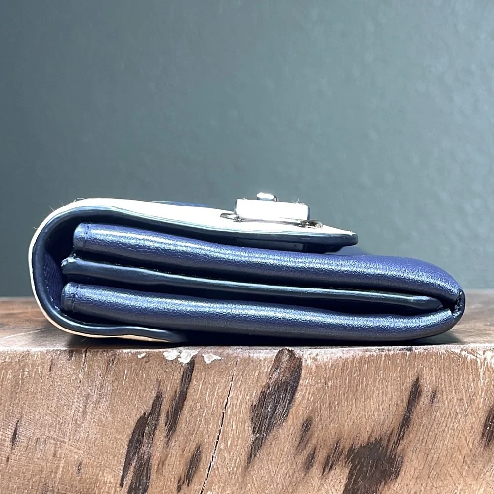 RARE COACH BLAKE WALLET IN QUILTED COLORBLOCK LEATHER - Picture 5 of 16